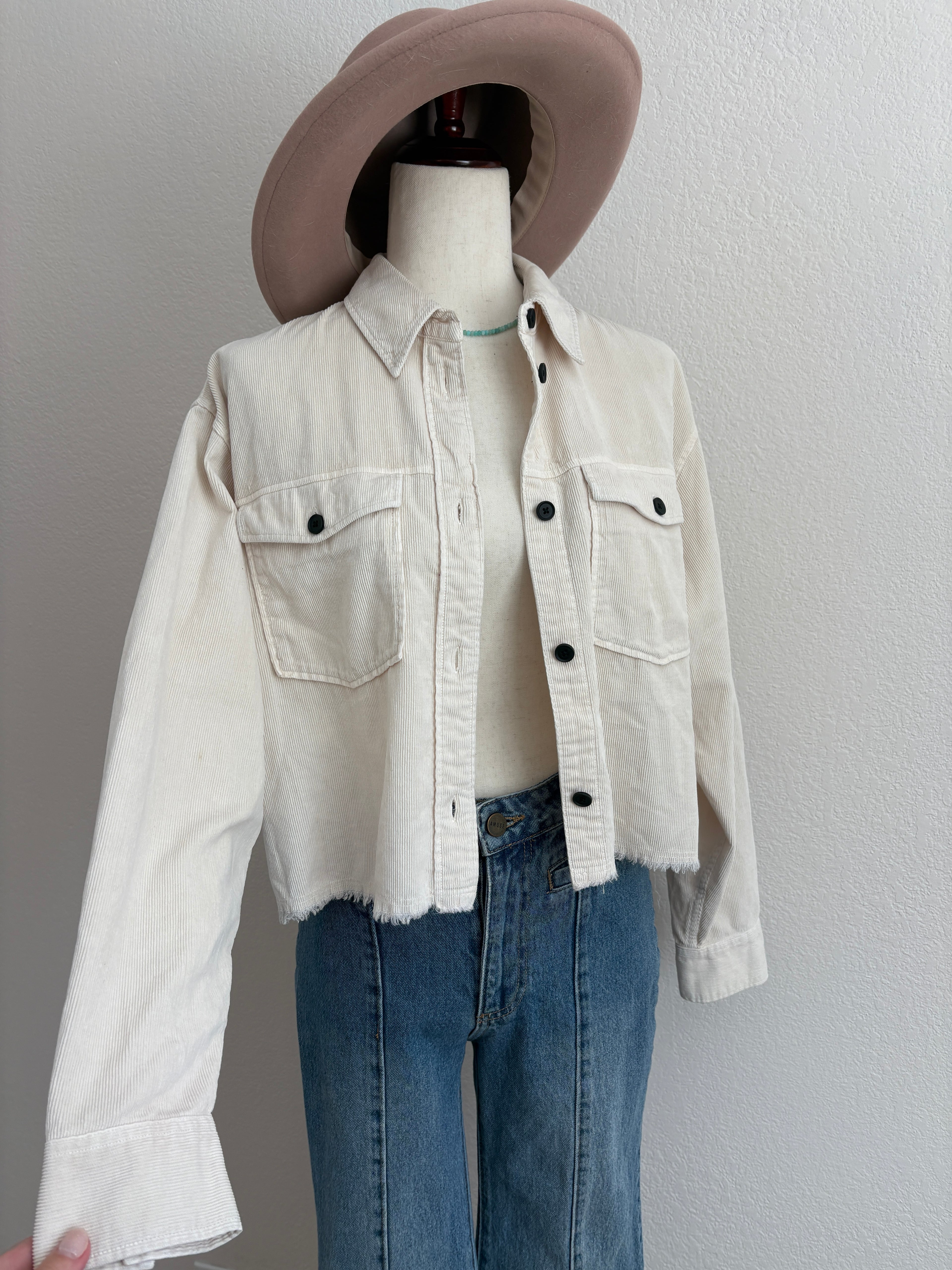 All Saints Cropped Corduroy Jacket (6)