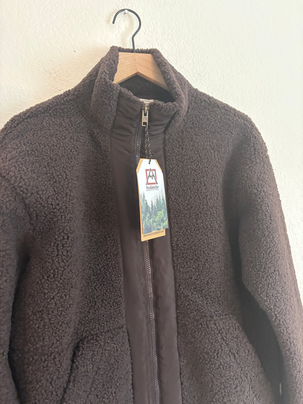 Avalanche Chocolate Zip Up Teddy (L)
