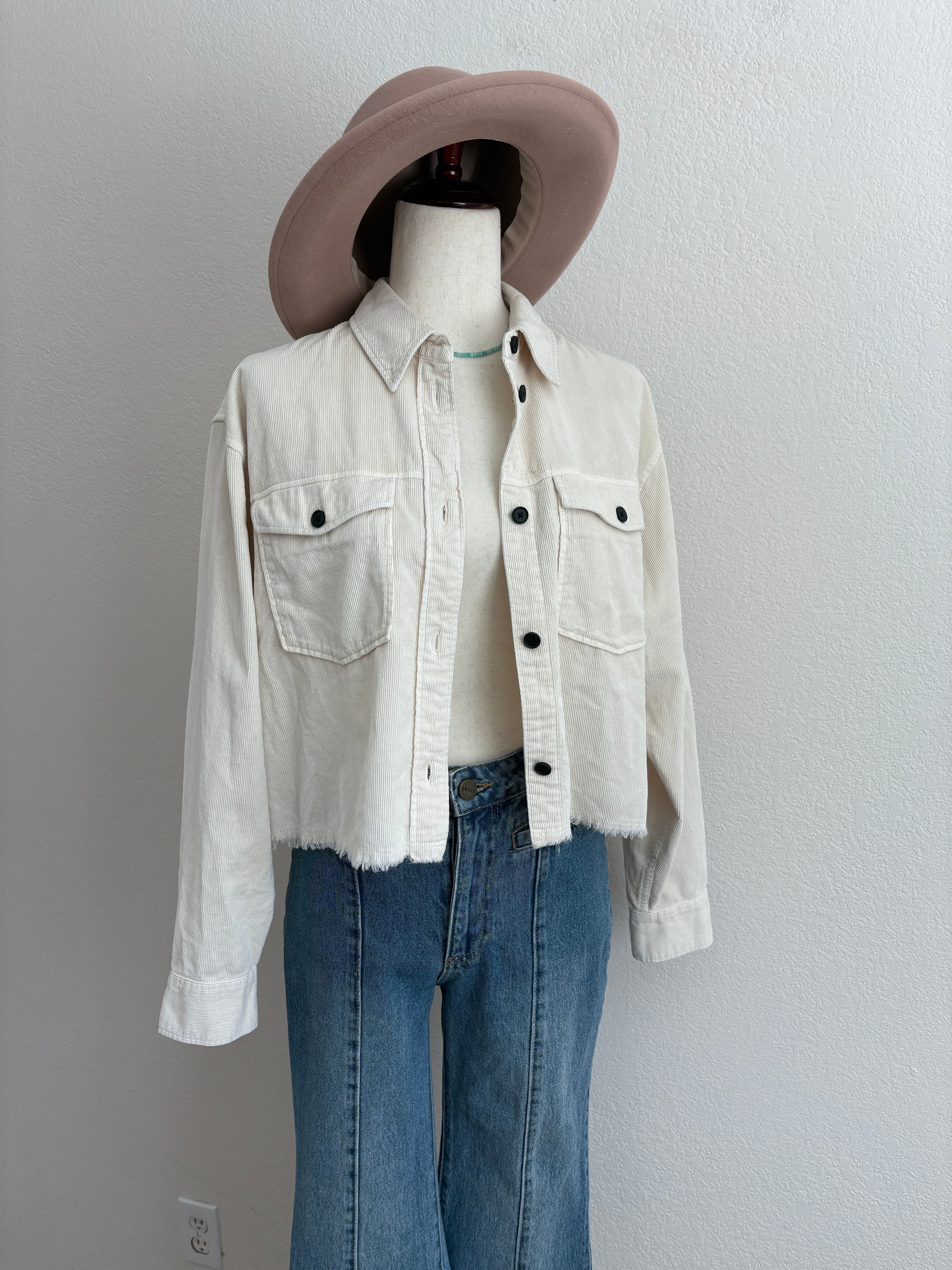 All Saints Cropped Corduroy Jacket (6)