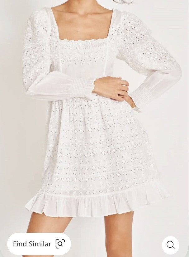 LoveShackFancy Preslina Mini Dress (size 2)