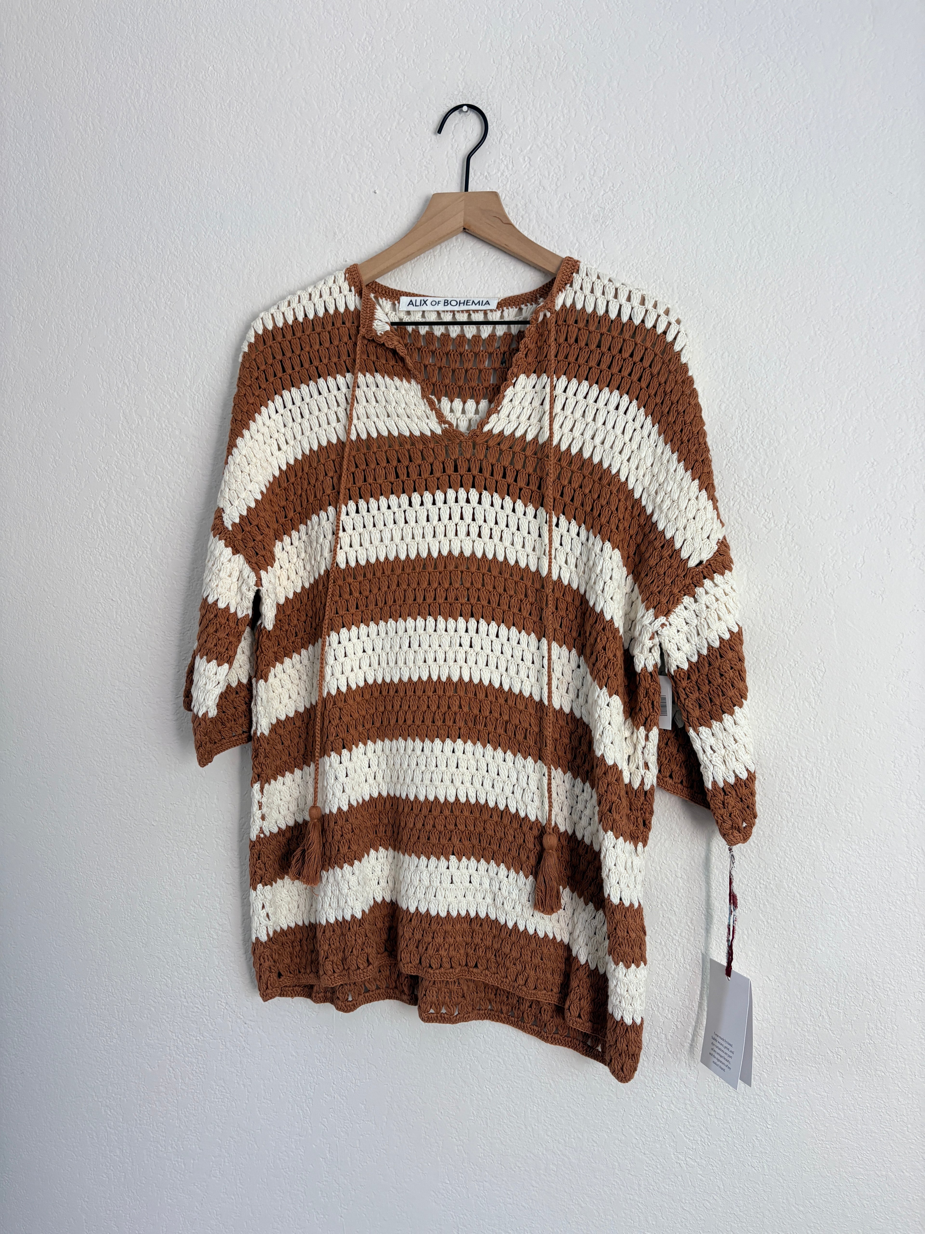 Alix of Bohemia Crochet Sweater (S-L)