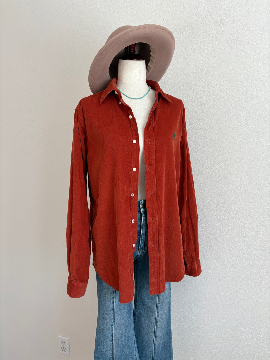 Ralph Lauren Corduroy Button Up (M/L)