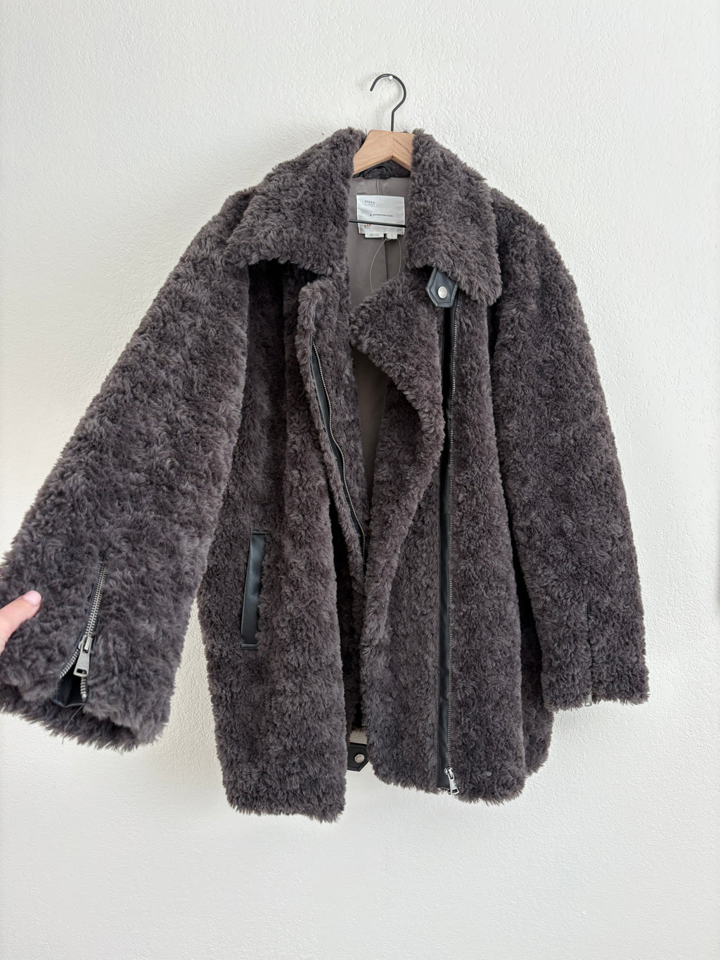 NWT Anthropologie Carly Faux Fur Jacket (L)