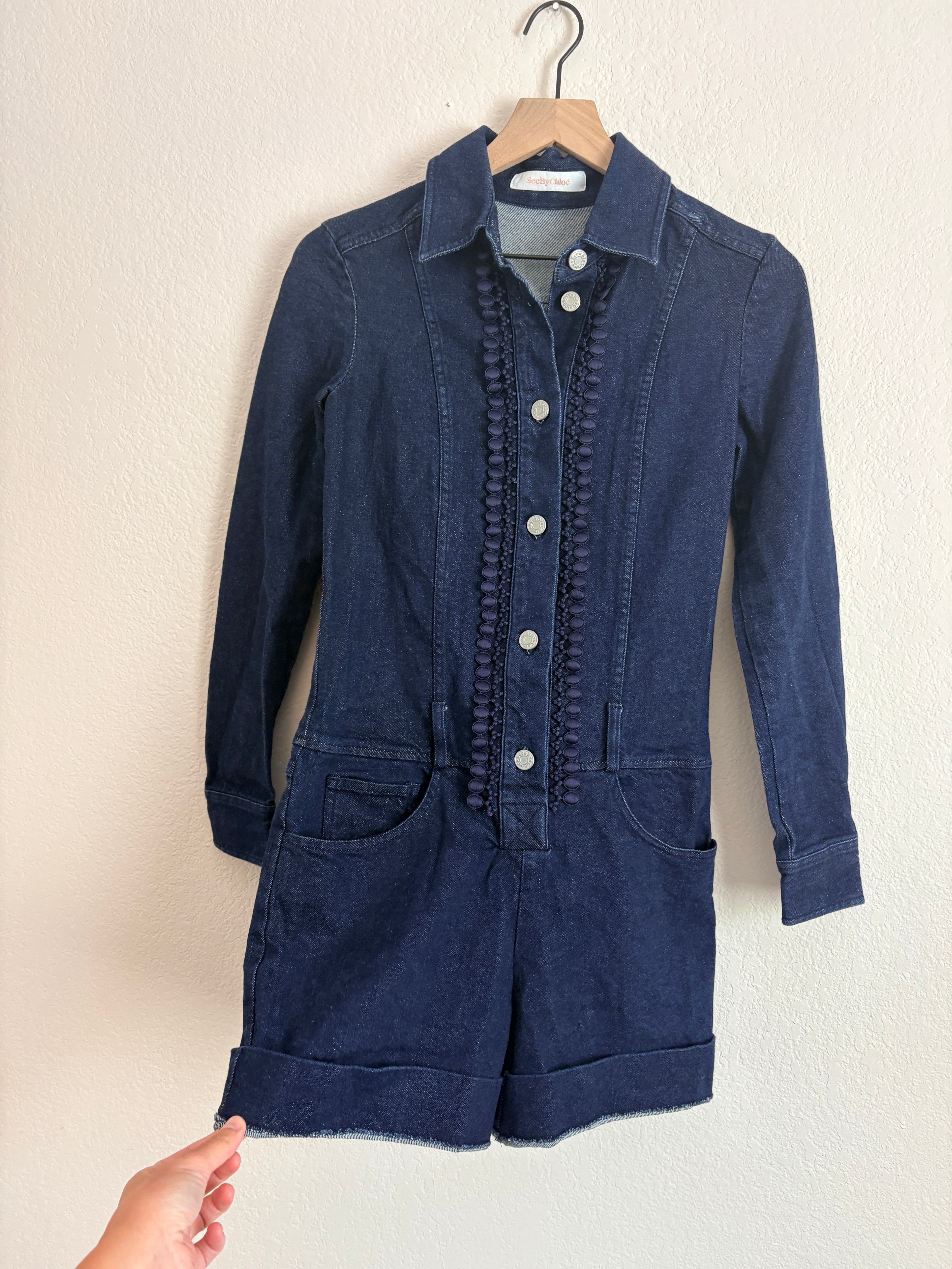 See by Chloe Denim Romper (6)