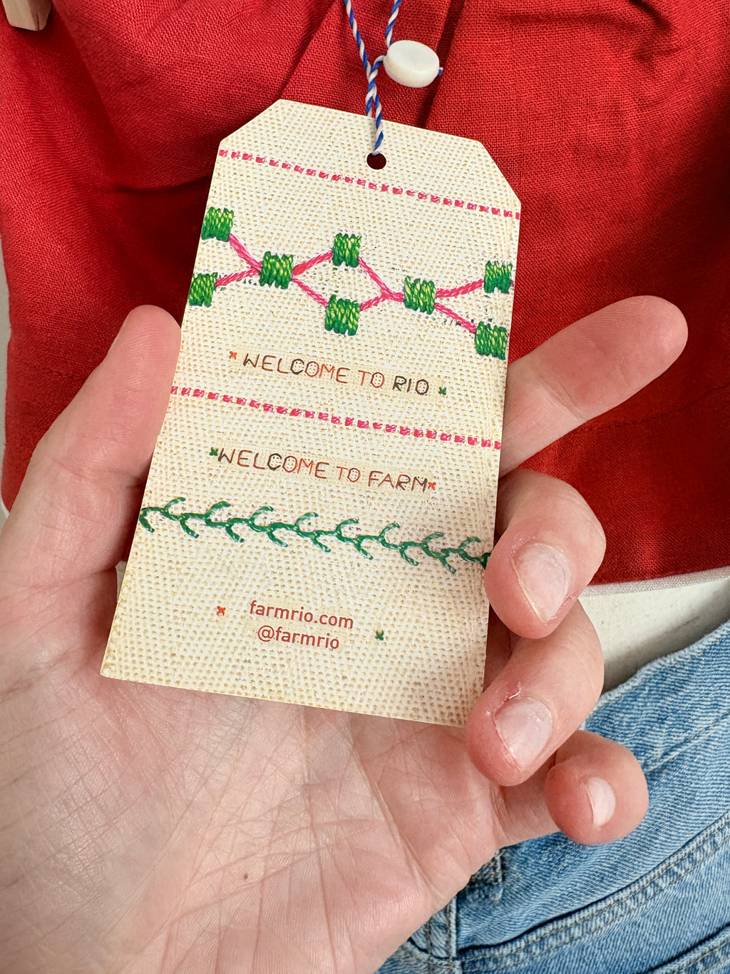 New Farm Rio x Anthropologie Embroidered Tank (M)