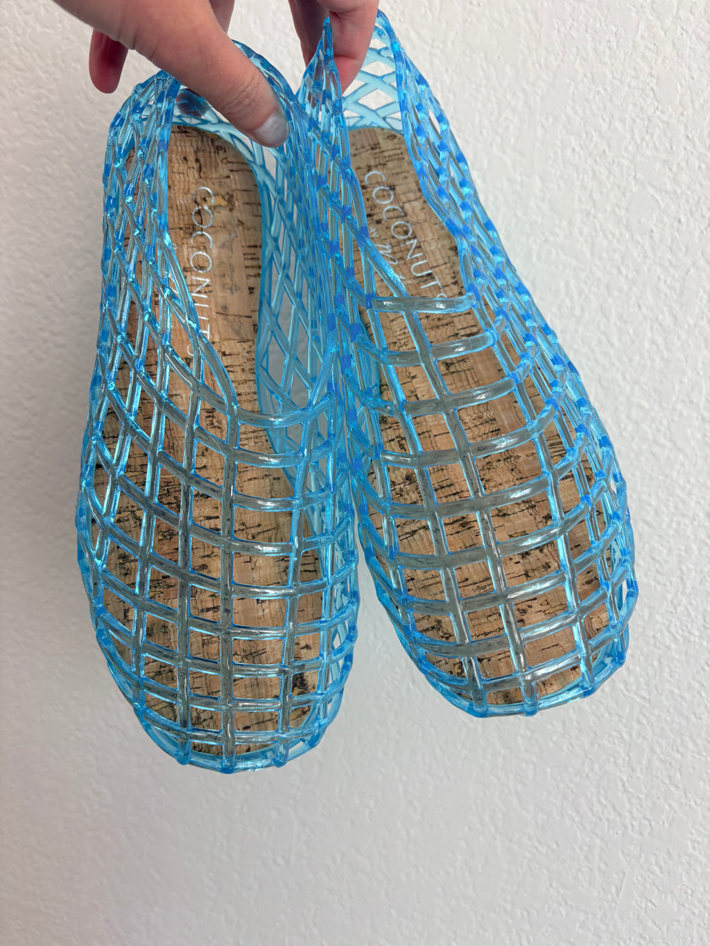 Coconuts by Matisse Blue Jelly Woven Slip-On Sandals (8)
