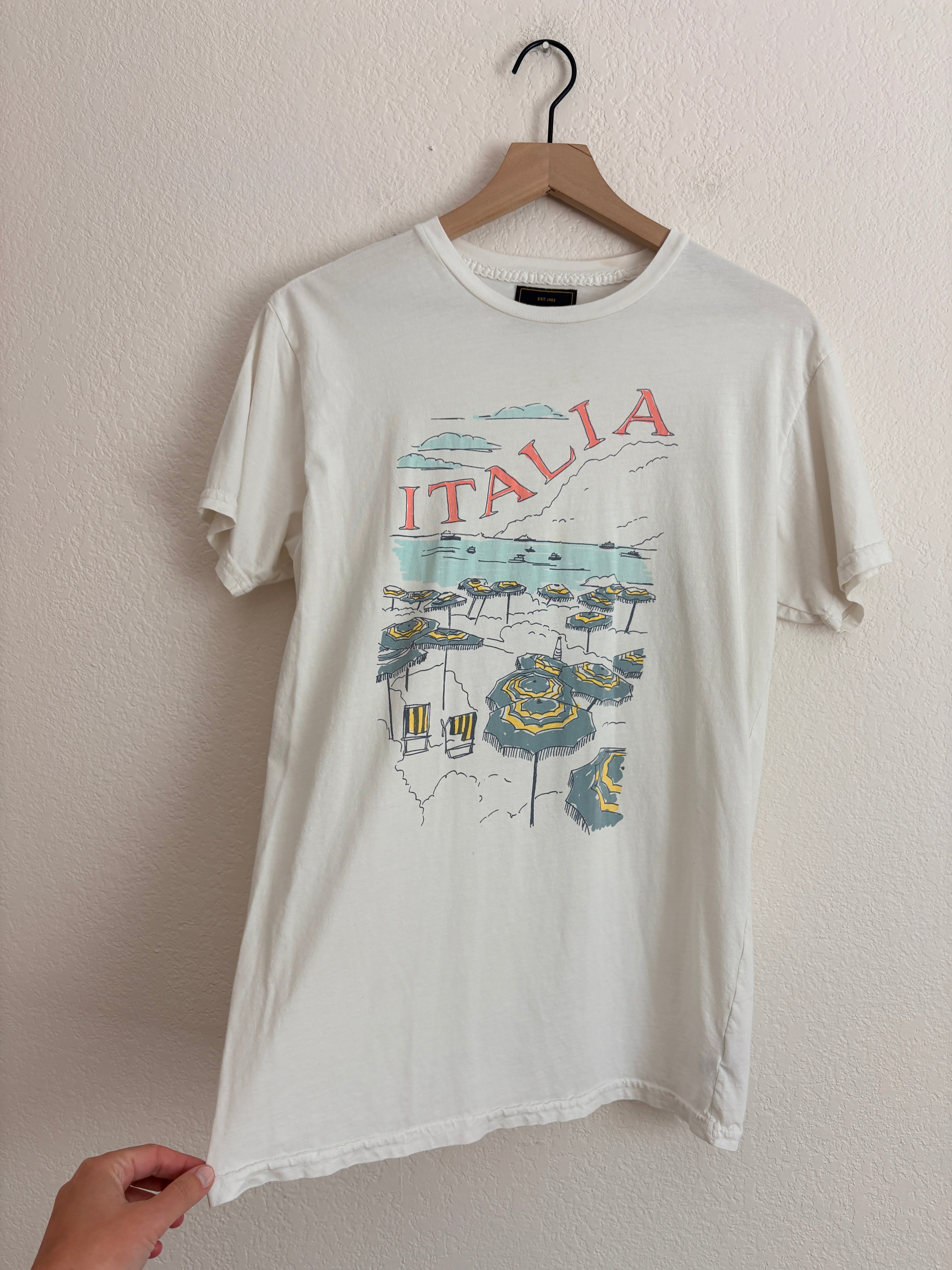 Anthropolgie Retro Brand Italia Graphic Tee (M)