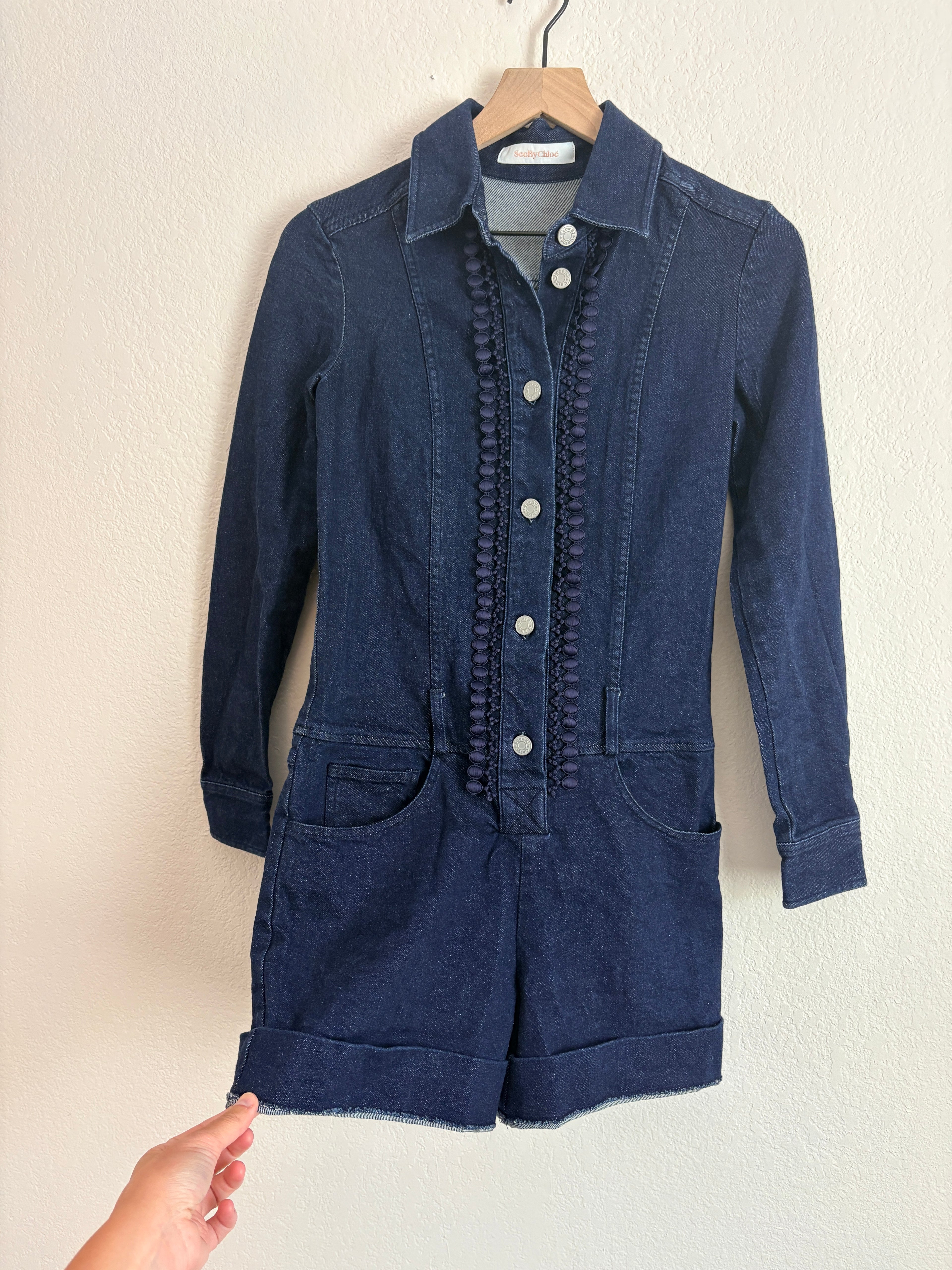 See by Chloe Denim Romper (6)