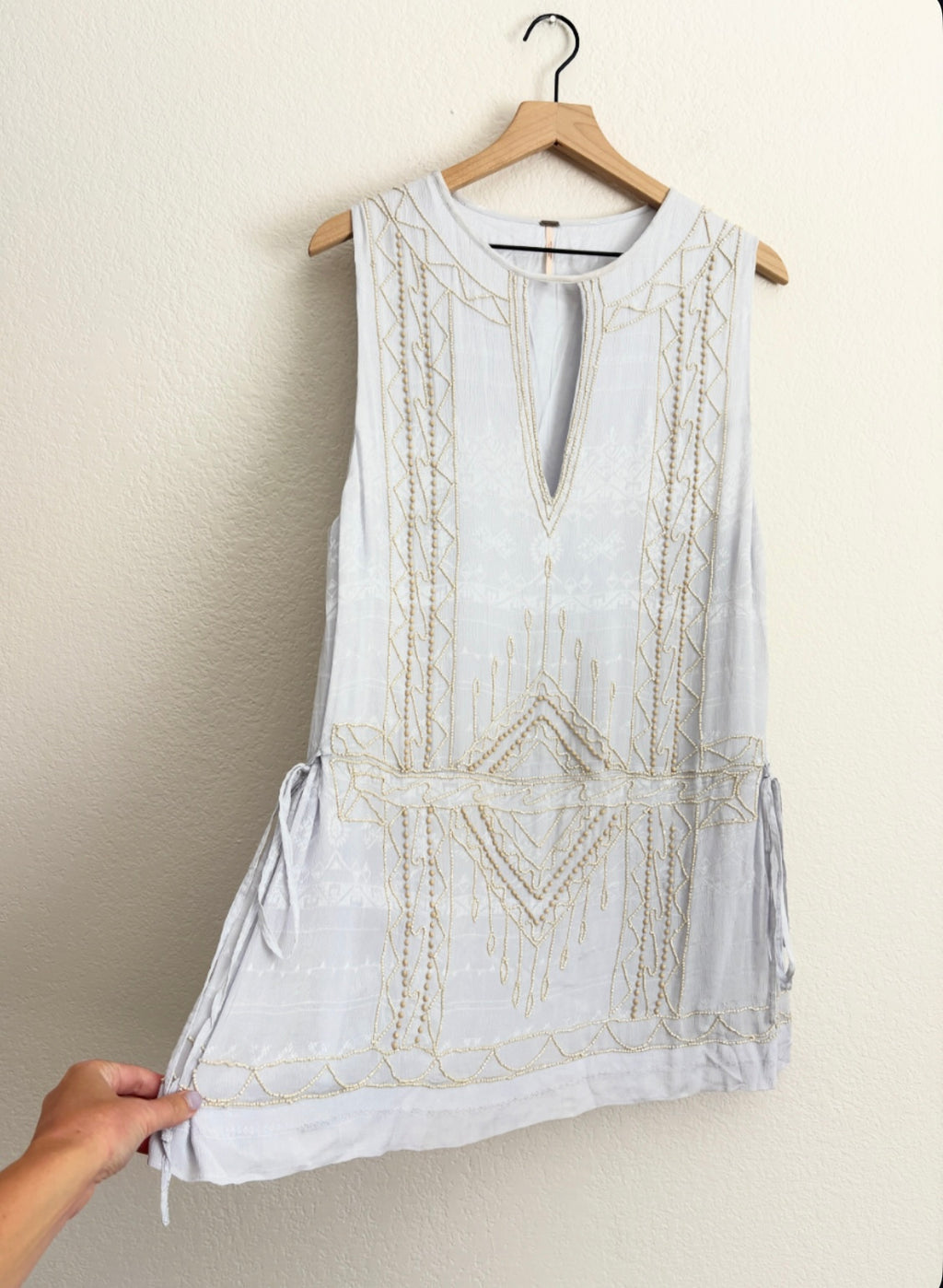 Free People Love Story Beaded Dress (S)
