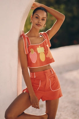 New Farm Rio x Anthropologie Embroidered Tank (M)
