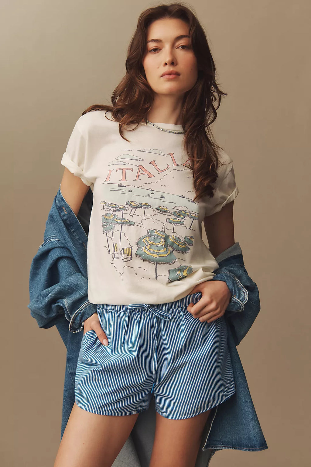 Anthropolgie Retro Brand Italia Graphic Tee (M)