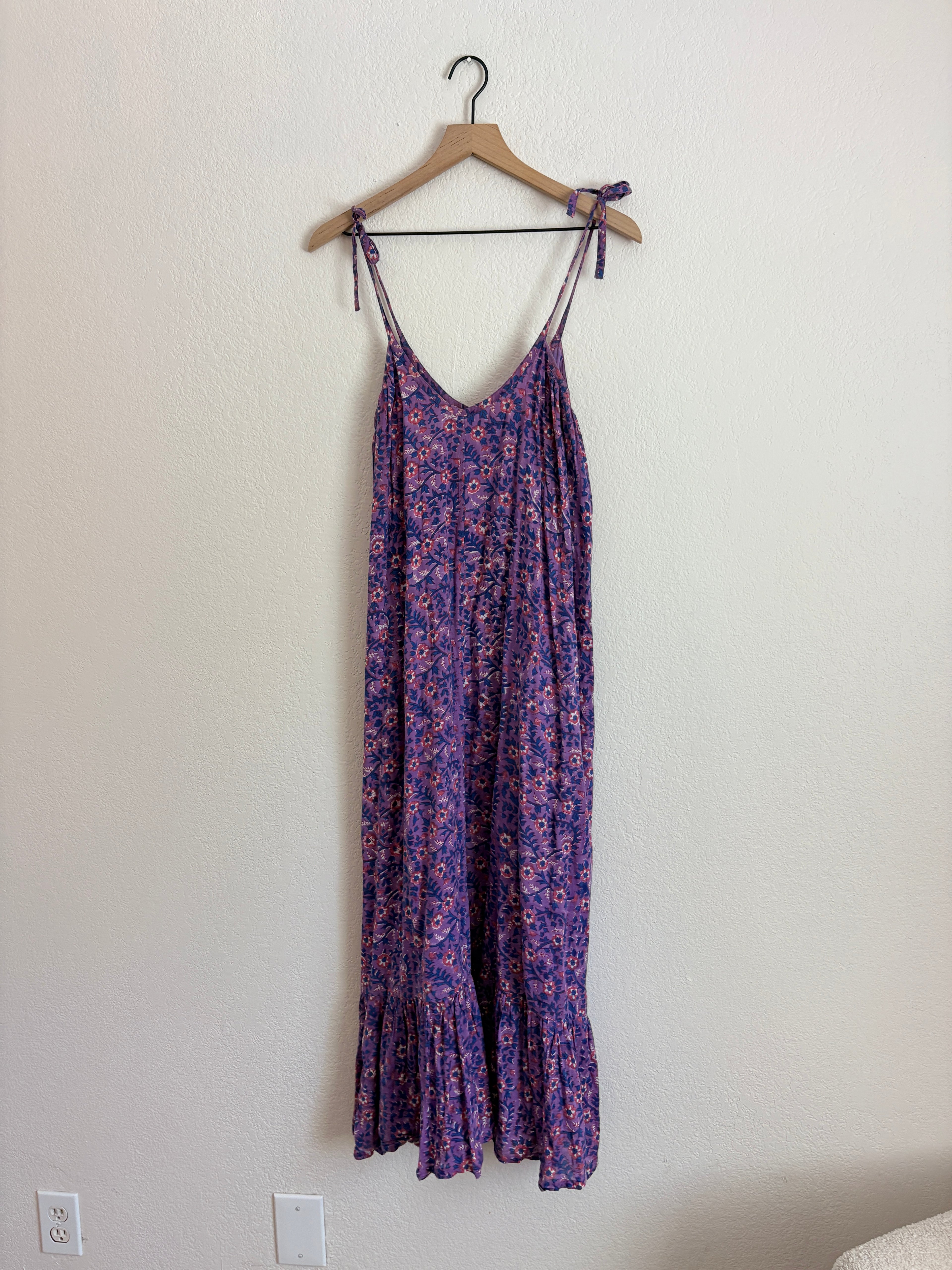 Emerson Fry India Wildflower Violet Dress (L)