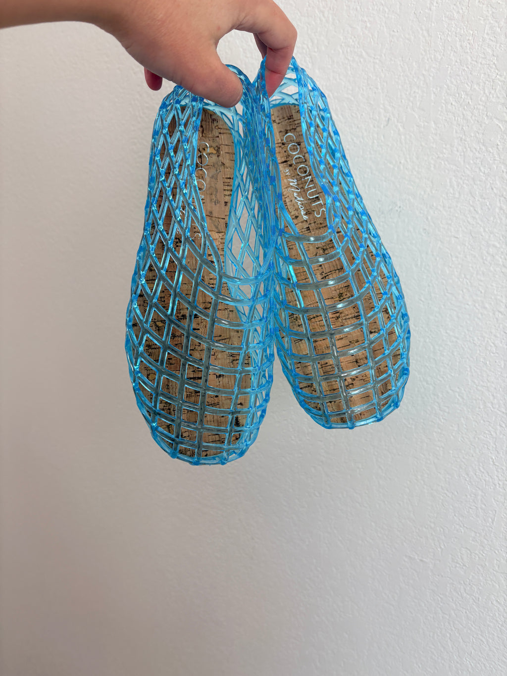 Coconuts by Matisse Blue Jelly Woven Slip-On Sandals (8)