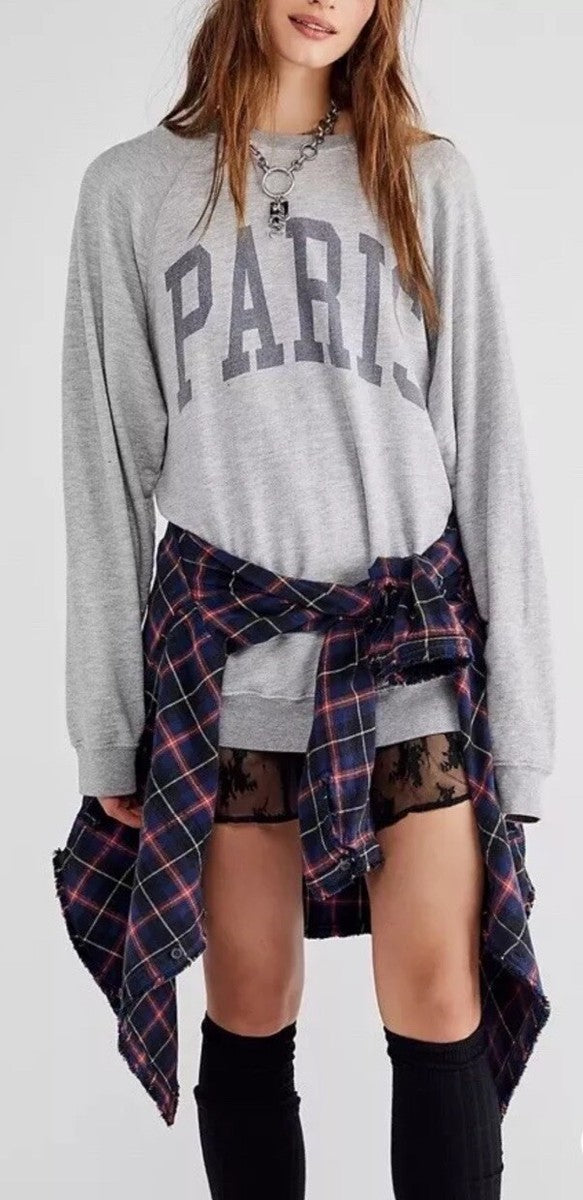 Free People Original Retro Brand Paris Sweatshirt (S)