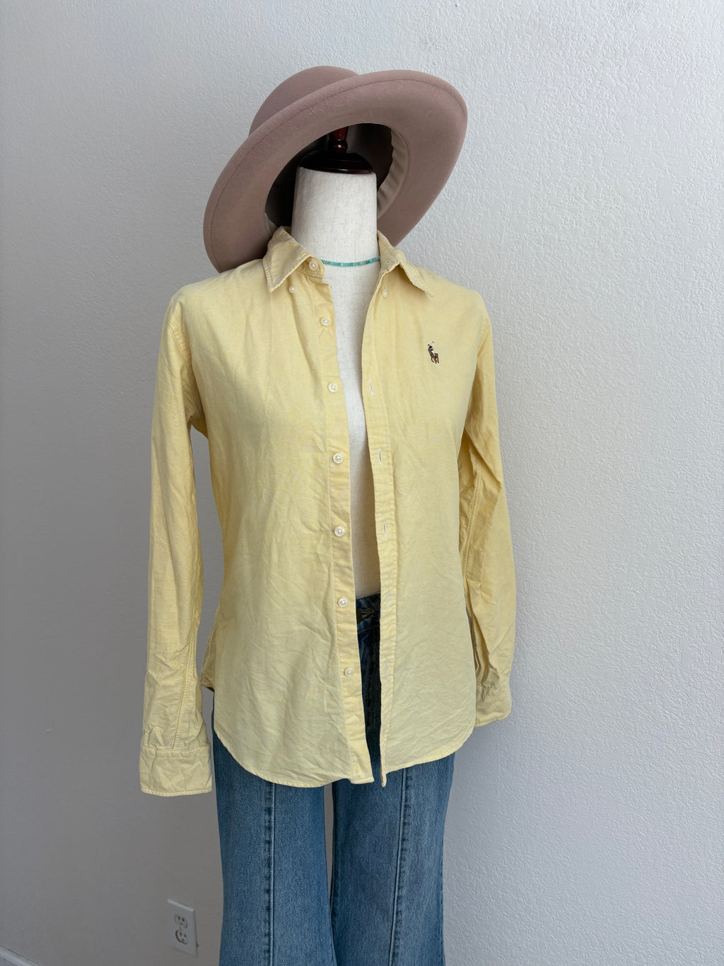 Ralph Lauren Butter Yellow Button Down (6)