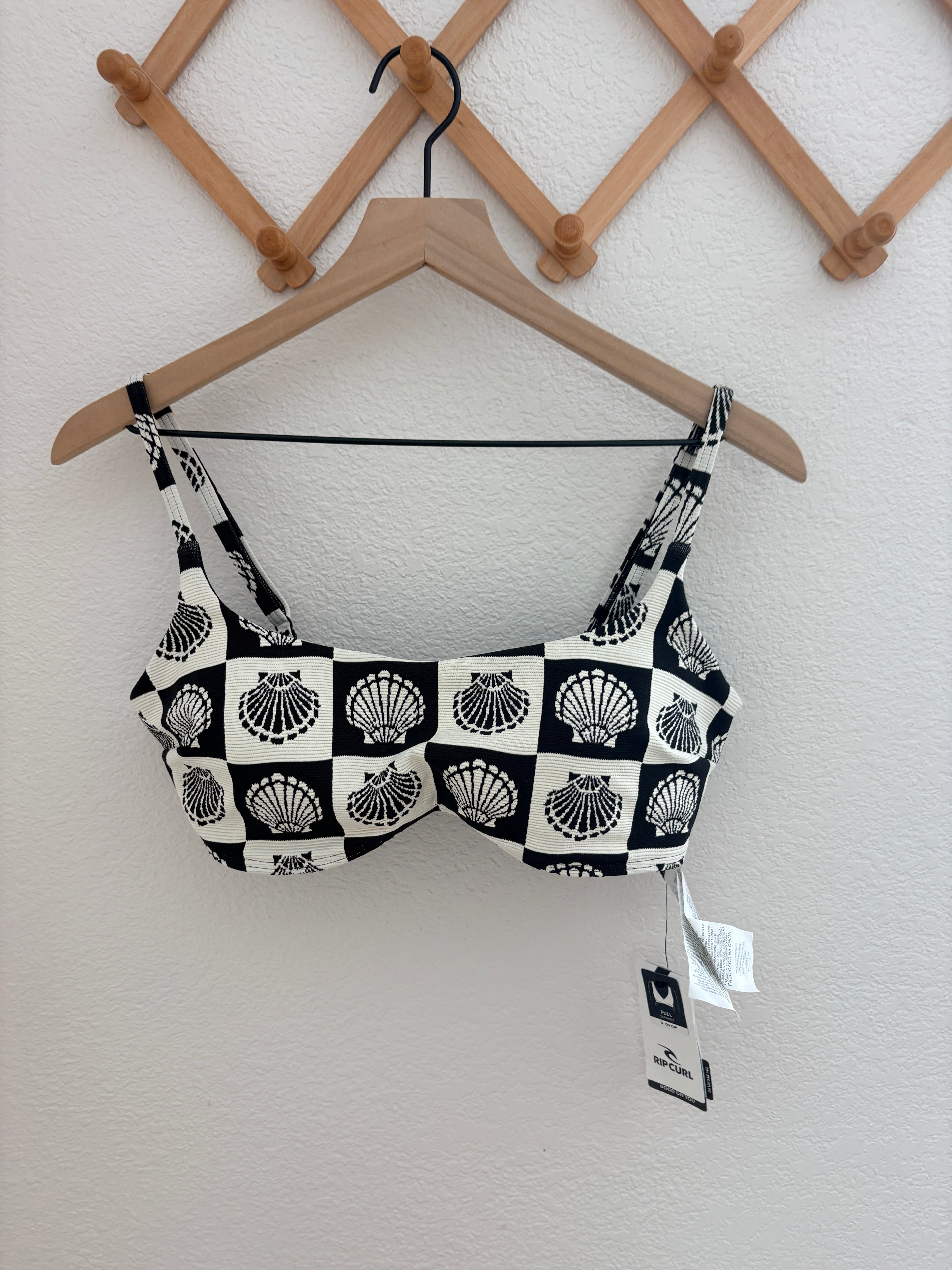 New Rip Curl D/DD Seashell Swim Top (L)