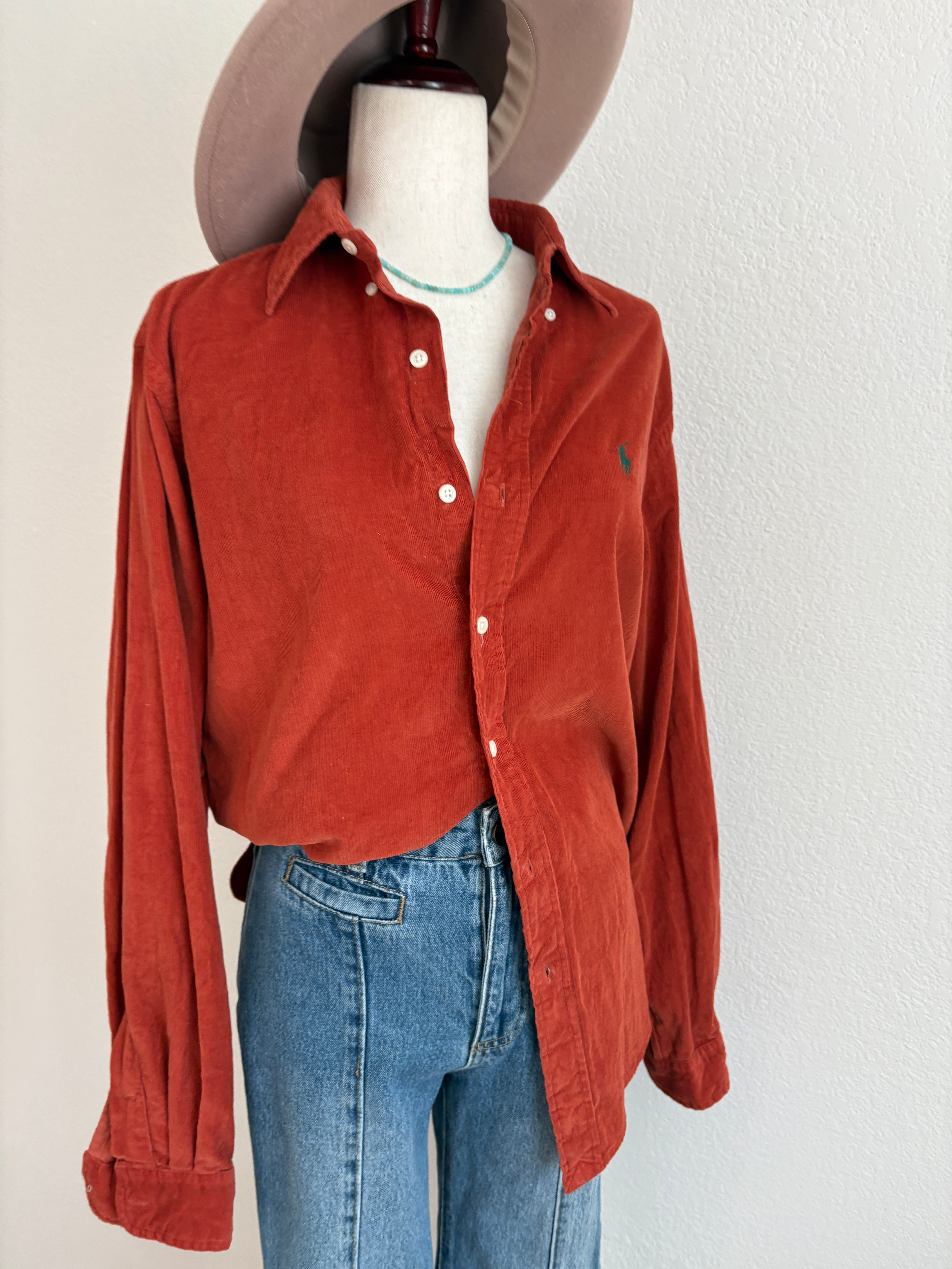 Ralph Lauren Corduroy Button Up (M/L)