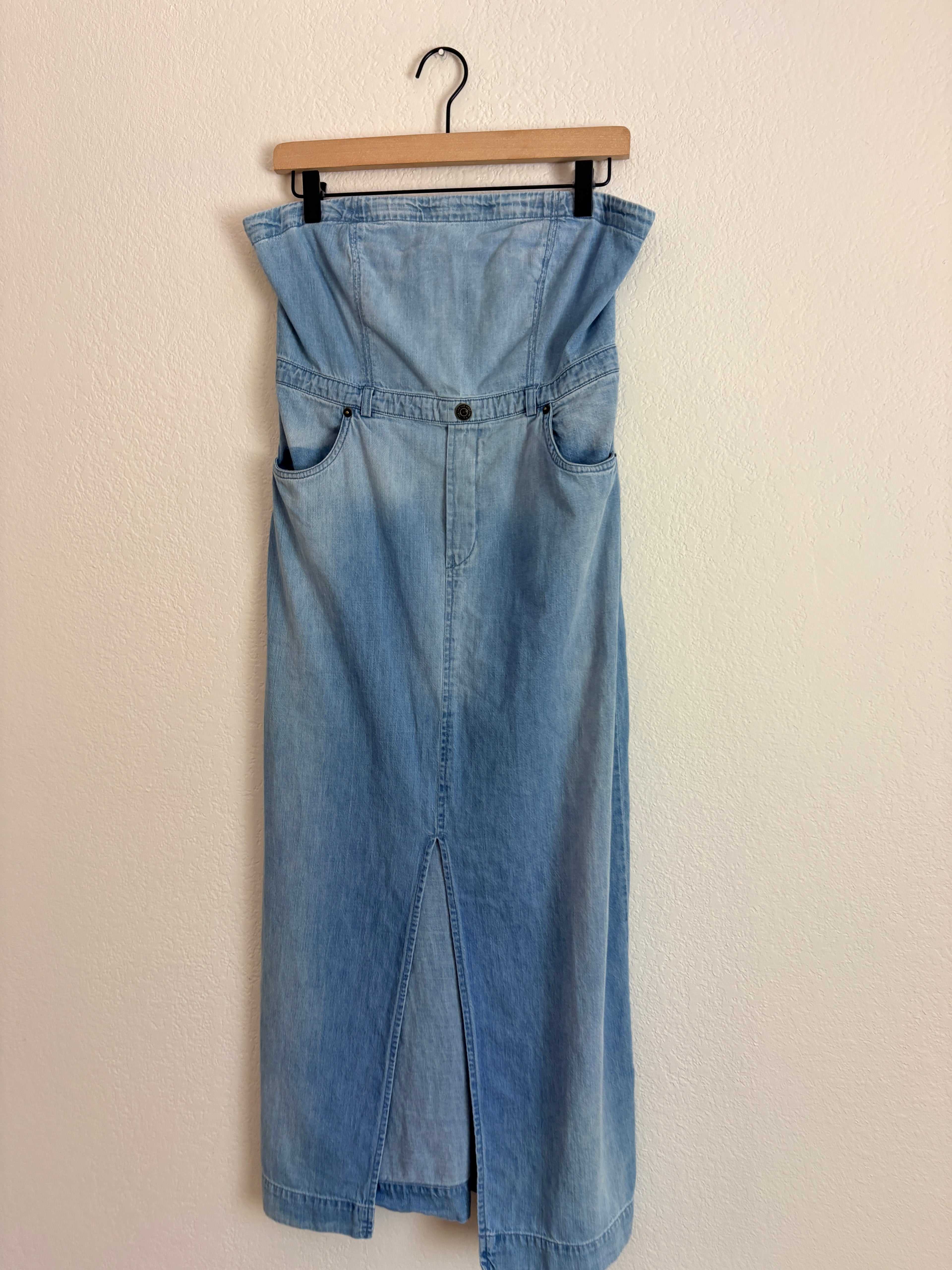 Free People Denim Tube Dress (6)