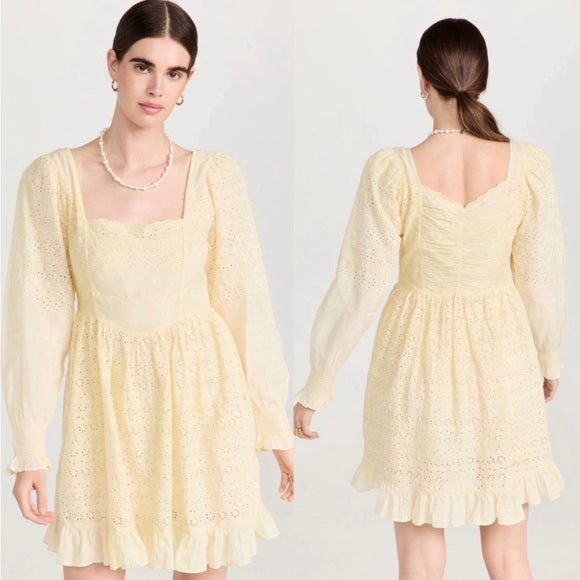 LoveShackFancy Preslina Mini Dress (size 2)