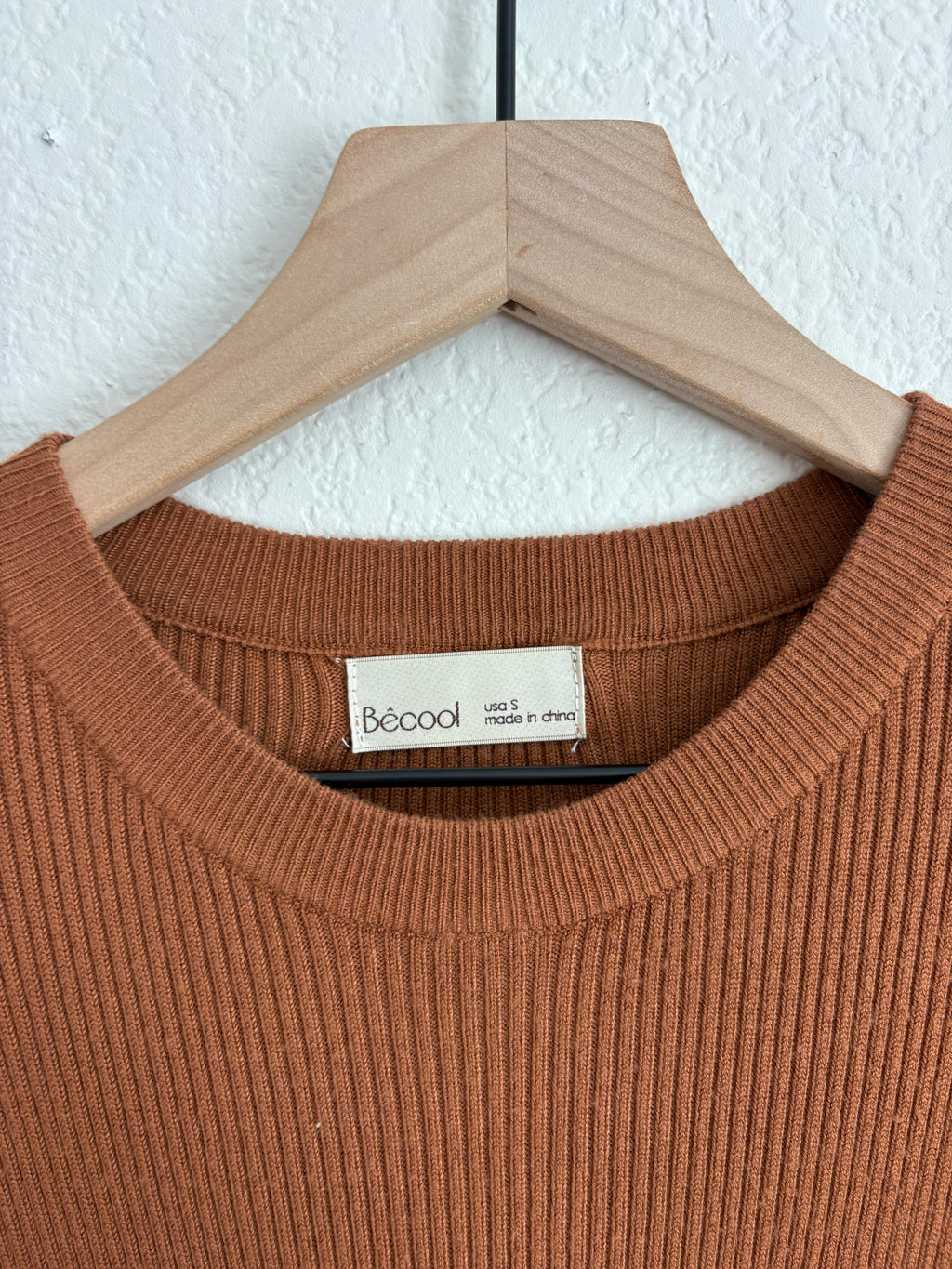 Ribbed Fall Sweater (S)