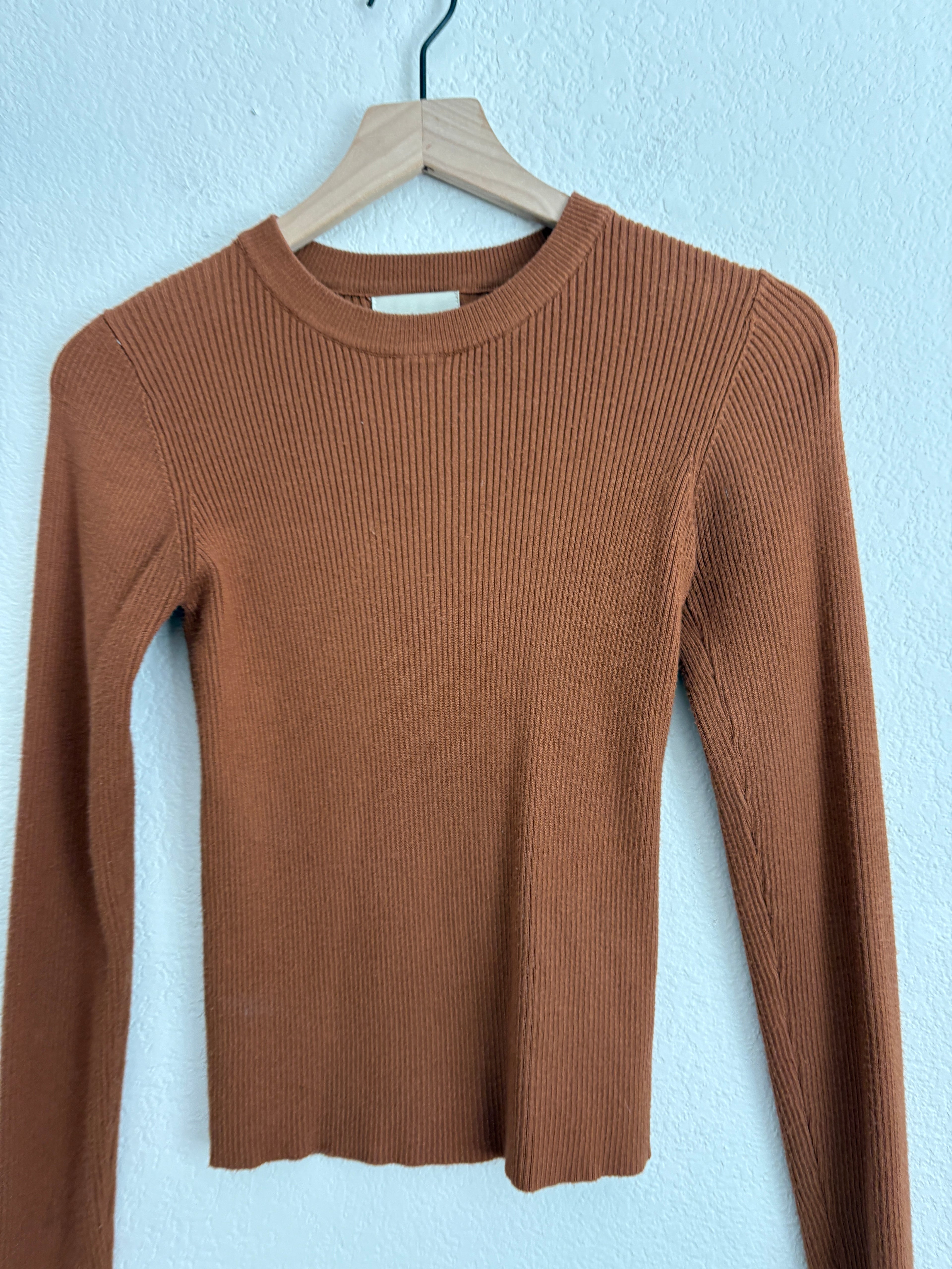 Ribbed Fall Sweater (S)