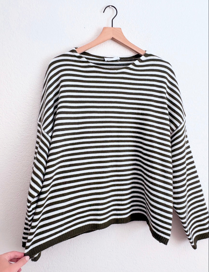 Carly Jean Los Angeles Striped Sweater (L)