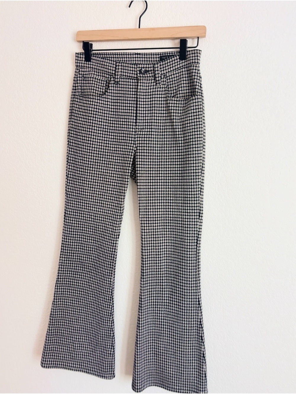 Rag & Bone Casey Flare Geo Print Cropped Pants (27)