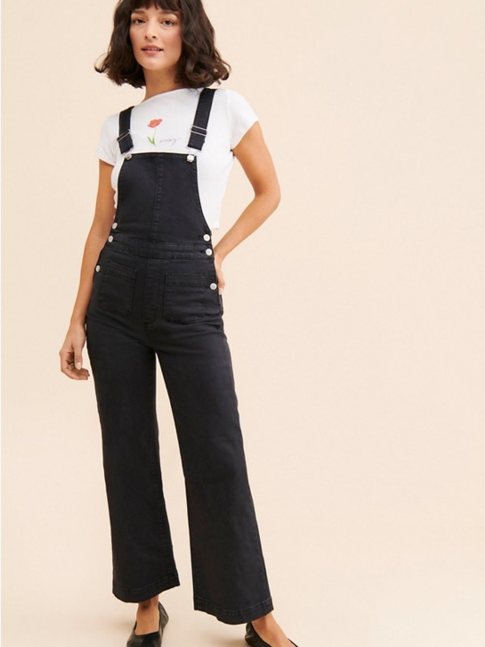 Rolla’s Sailor High Rise Wide Leg Overalls (M)