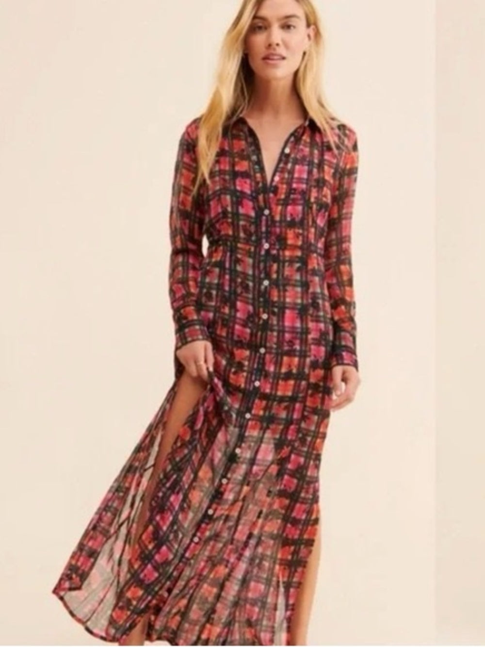 Free People Jerra Shirt Dress (XS)