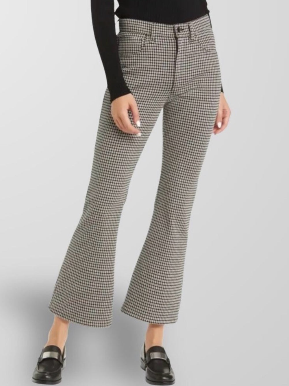Rag & Bone Casey Flare Geo Print Cropped Pants (27)