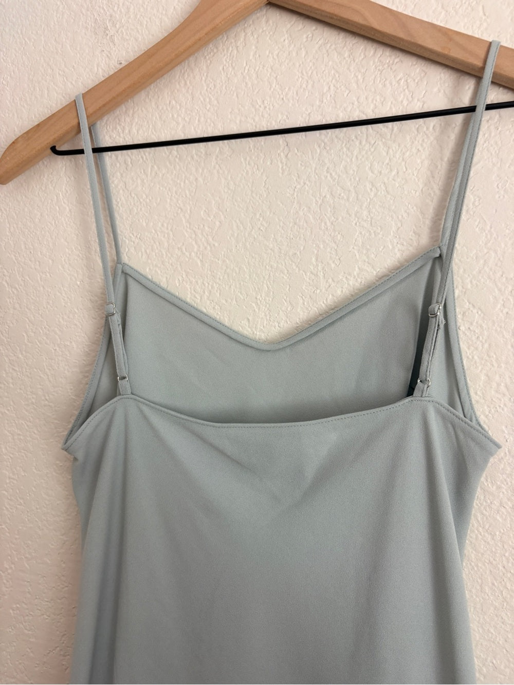 Reformation Frosty Blue Slip Midi Dress in Light Blue (S)