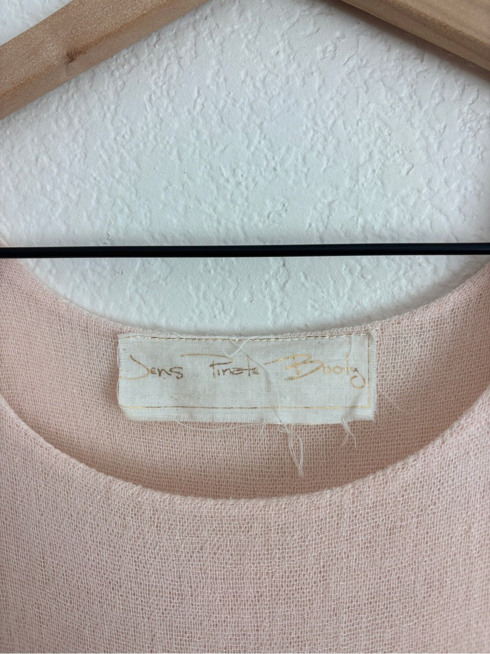 Jen’s Pirate Booty Gauzy Blush Pink Top (S)