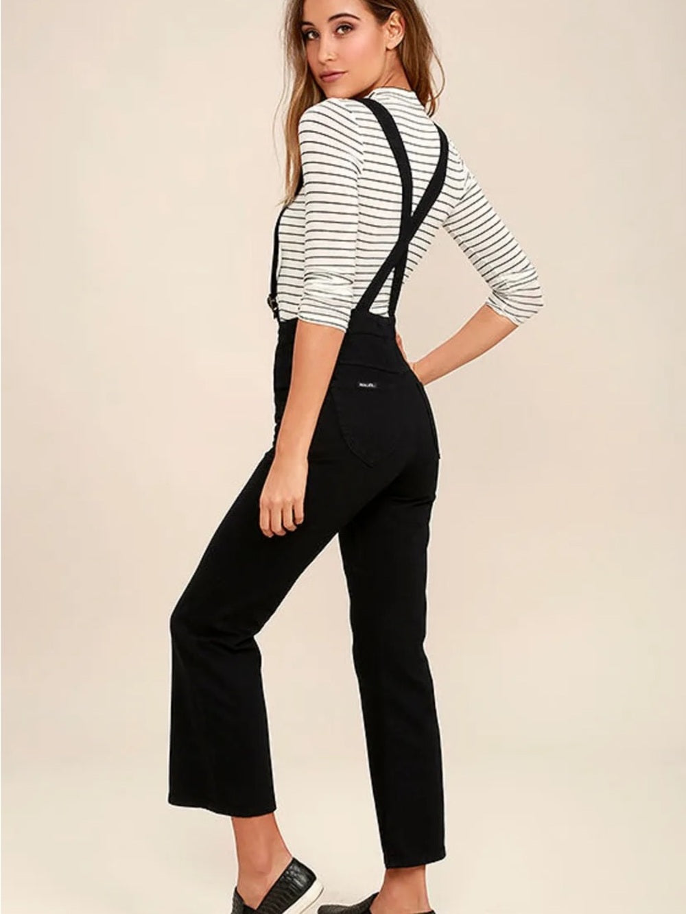 Rolla’s Sailor High Rise Wide Leg Overalls (M)