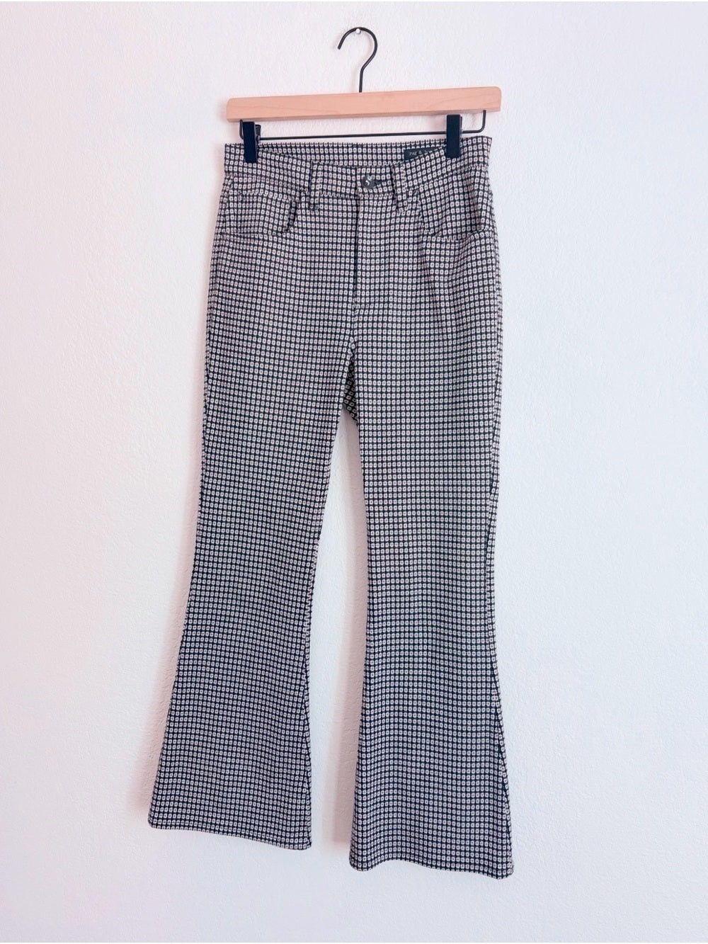 Rag & Bone Casey Flare Geo Print Cropped Pants (27)