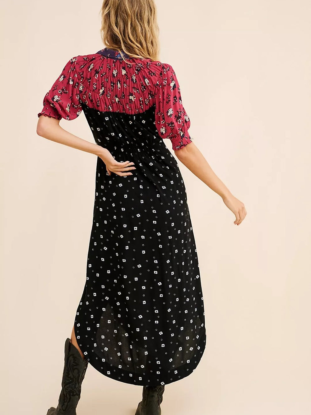 Free People Nora Button Up Midi Dress (S)