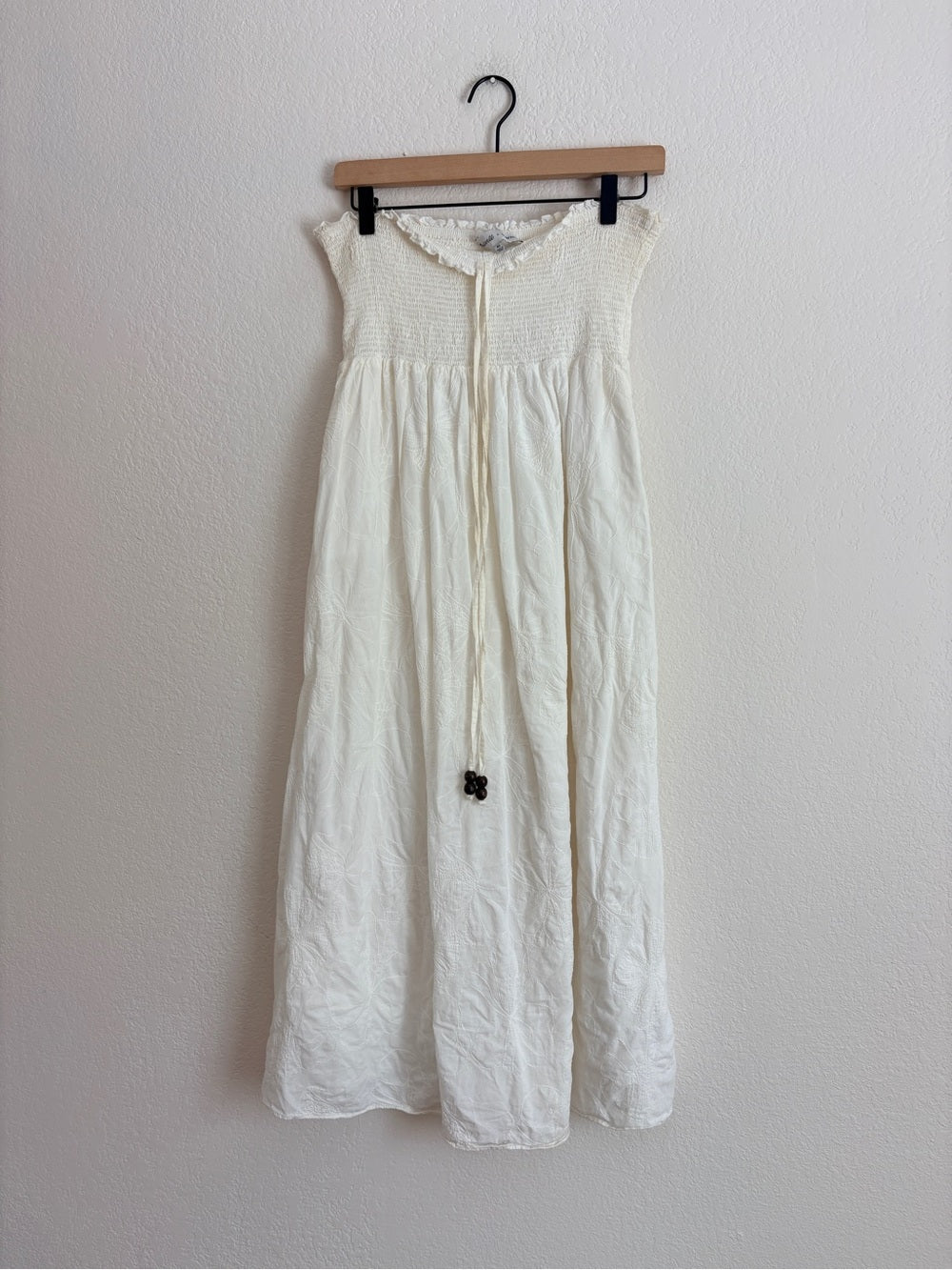 Madewell x Warm Beachy Smocked Coastal Breezy Dress (XS)