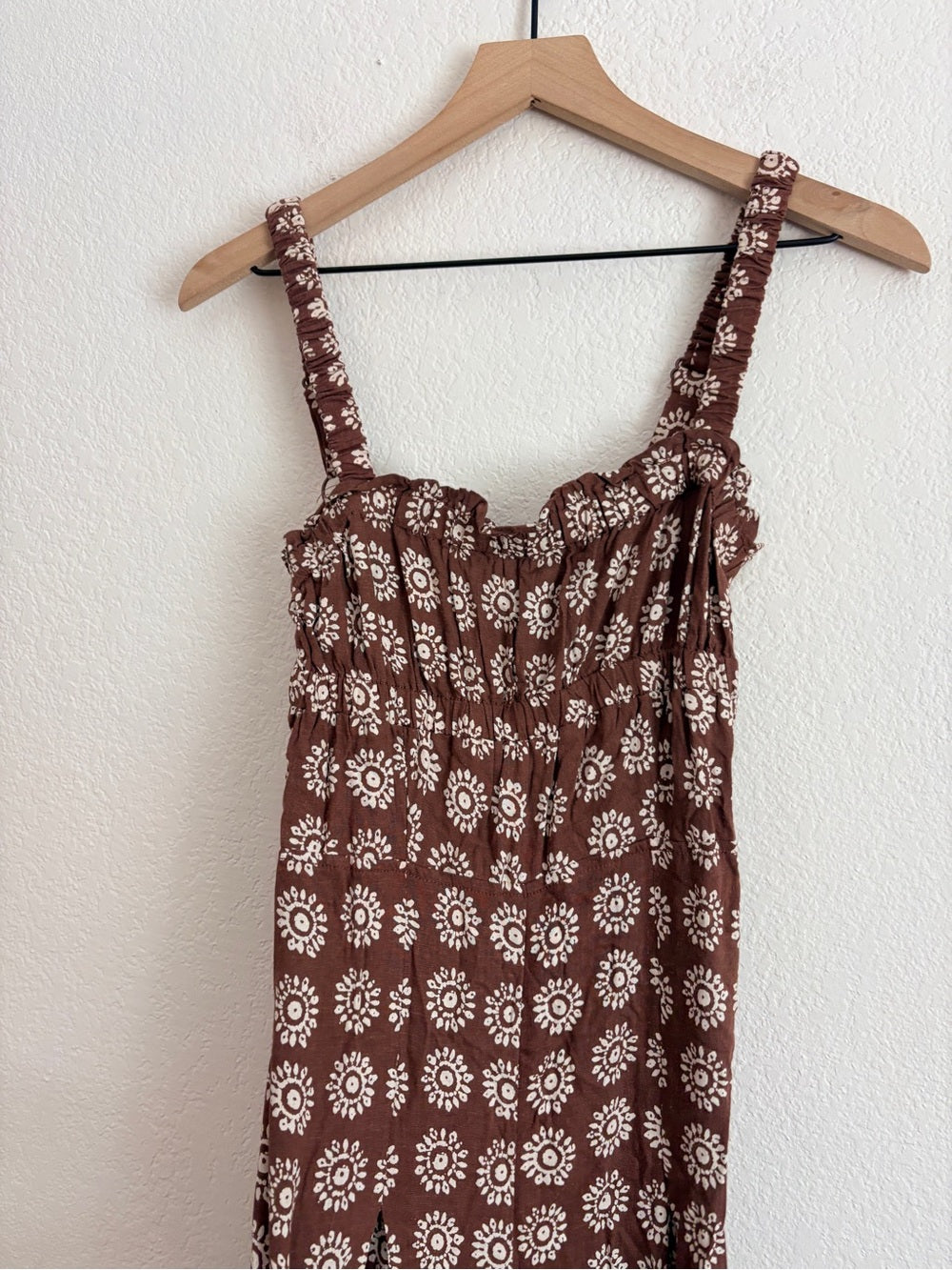 UO Boho Ecote Linen Strappy-Back Jumpsuit (S)