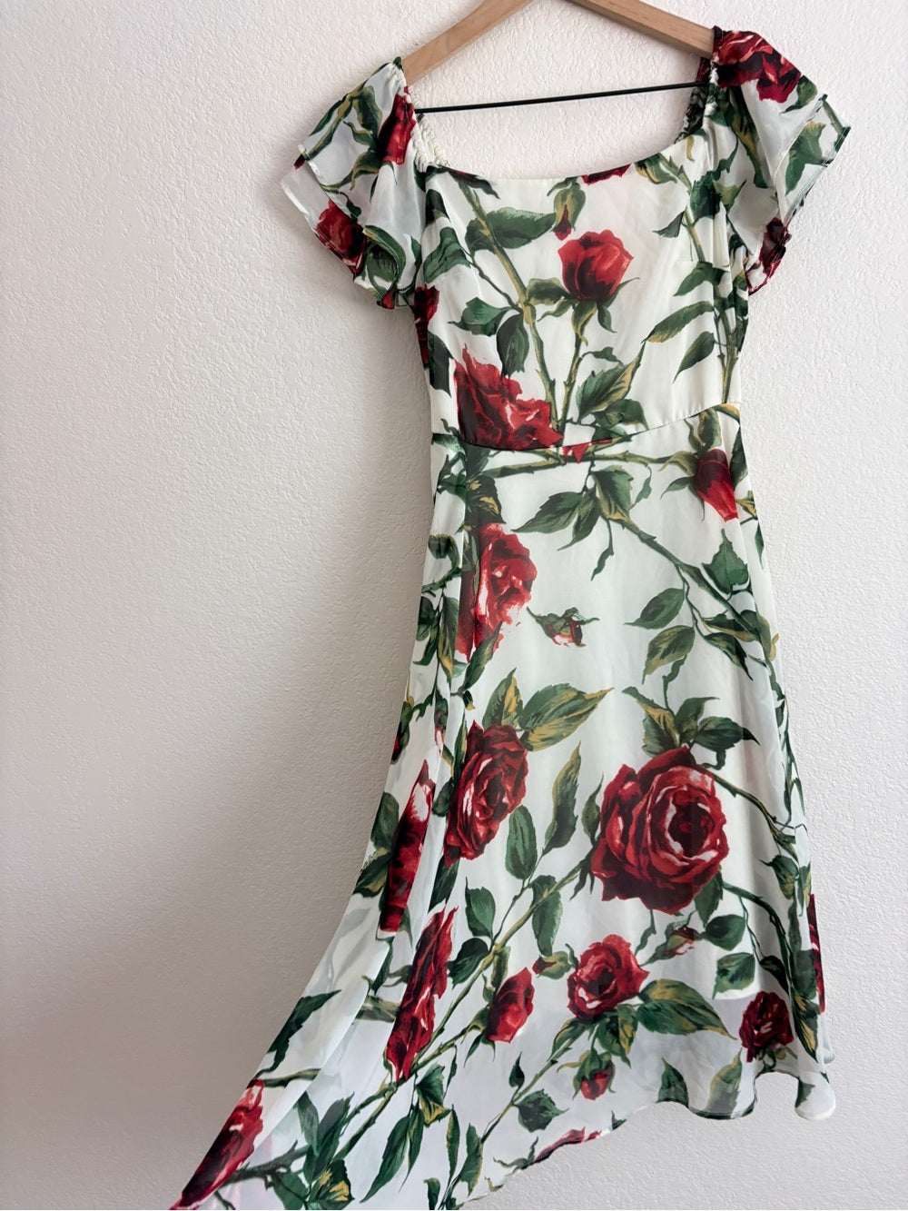 Betsey Johnson Tea Length Rose Cocktail Dress (2)