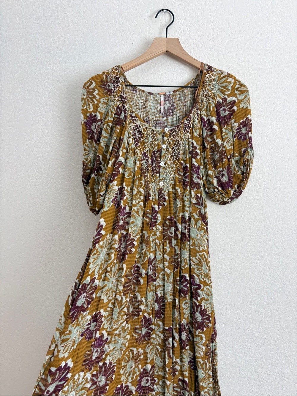 Free People Casting Shadows Midi Dress (M)