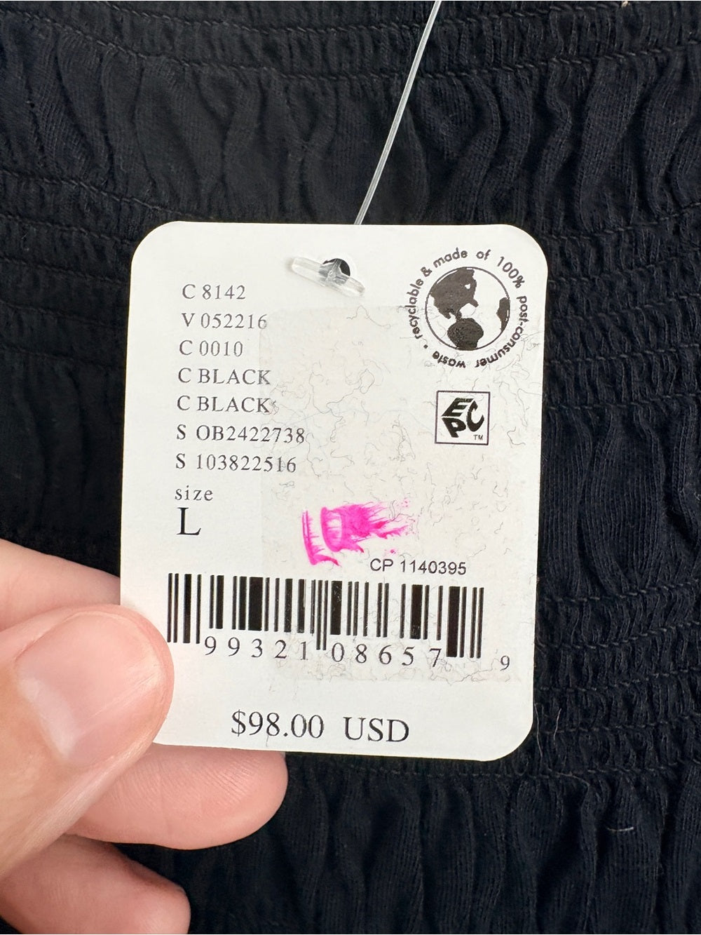 NWT Free People Kiera Midi Dress in Black (L)