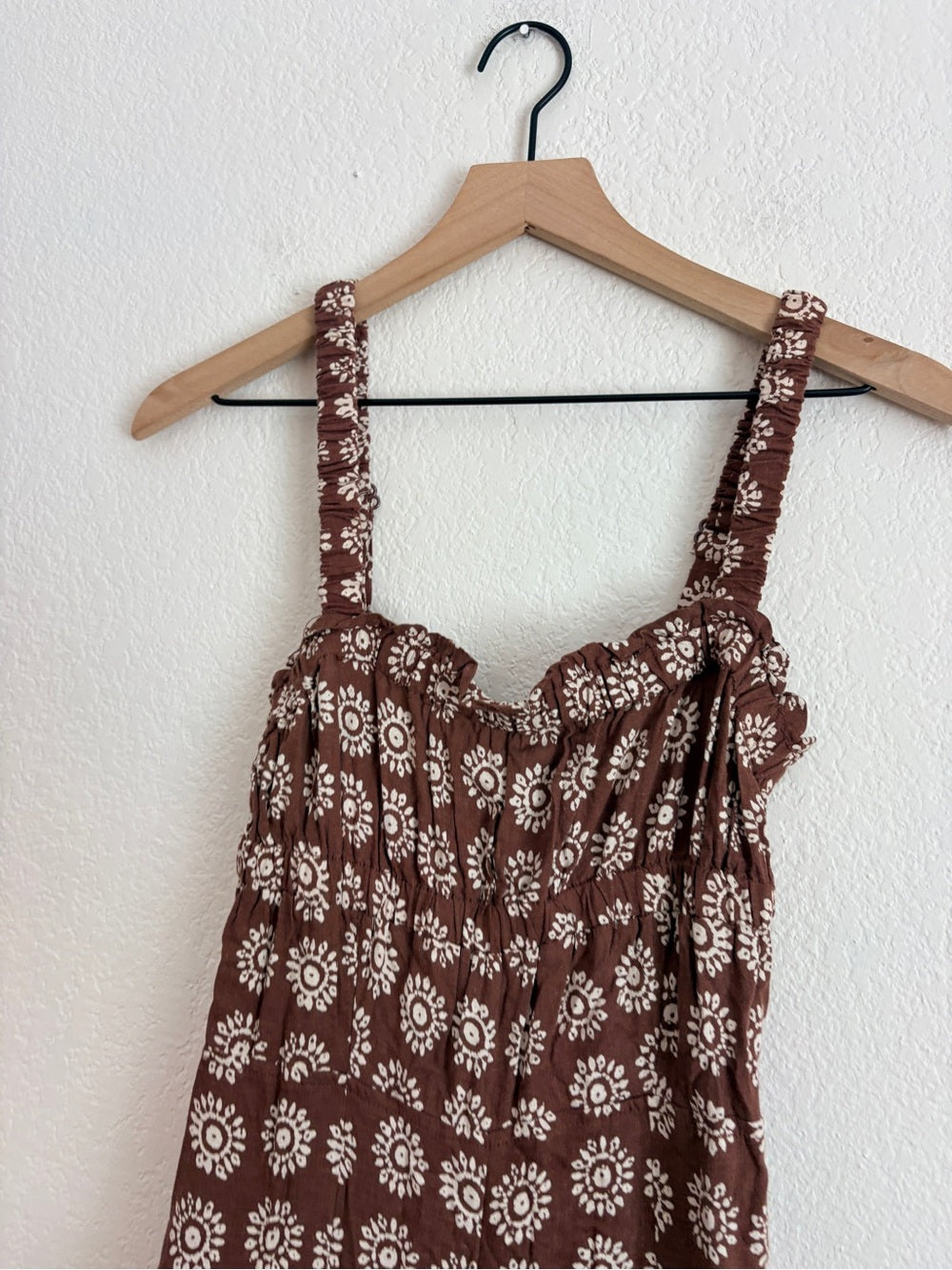 UO Boho Ecote Linen Strappy-Back Jumpsuit (S)