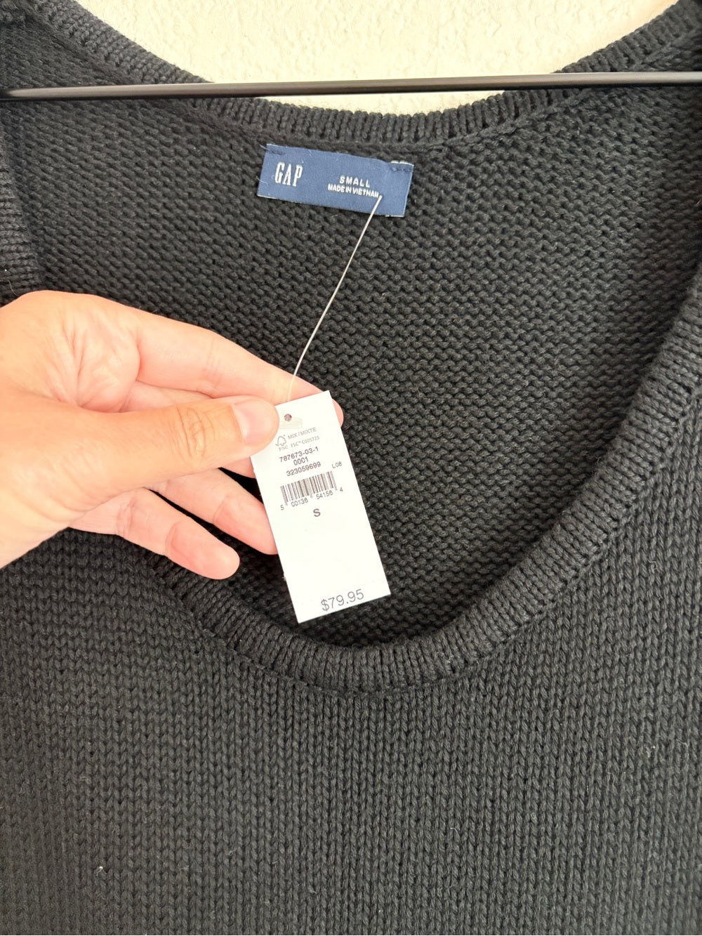 NWT Gap Black Knit Mini Dress (S)
