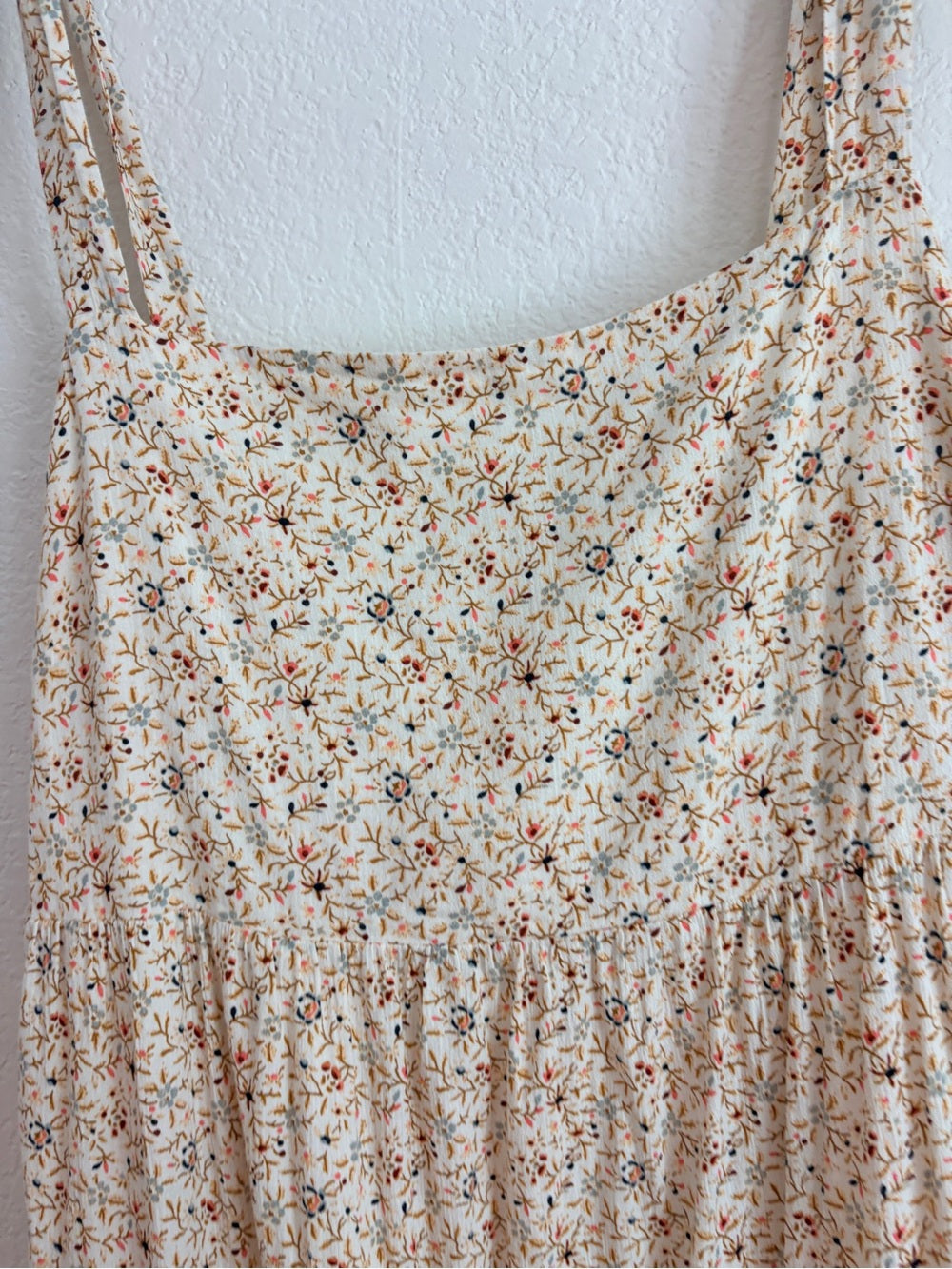 Madewell Lucie Tie Strap Midi Dress in Ivory (XL)