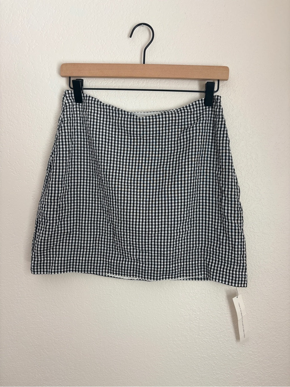 NWT Reformation Gingham Two Piece Set Black & White Check (6)