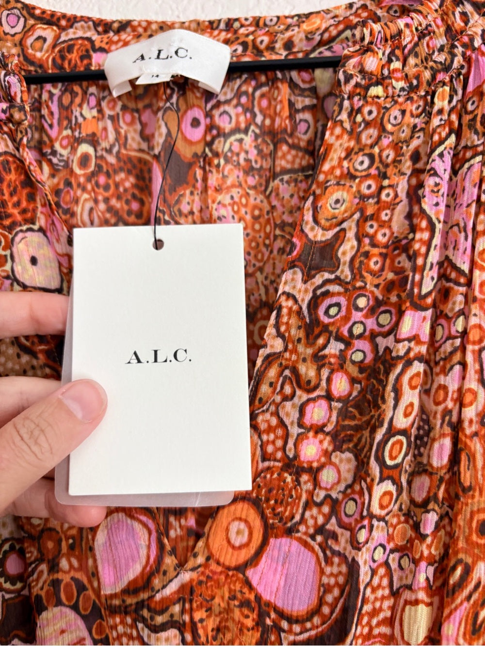 NWT A.L.C. Carly 100% Silk Mini Dress (14)