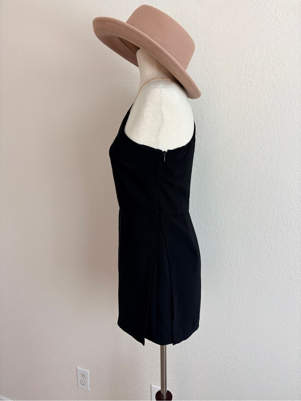 Amanda Uprichard X Revolve One Shoulder Black Romper (S)
