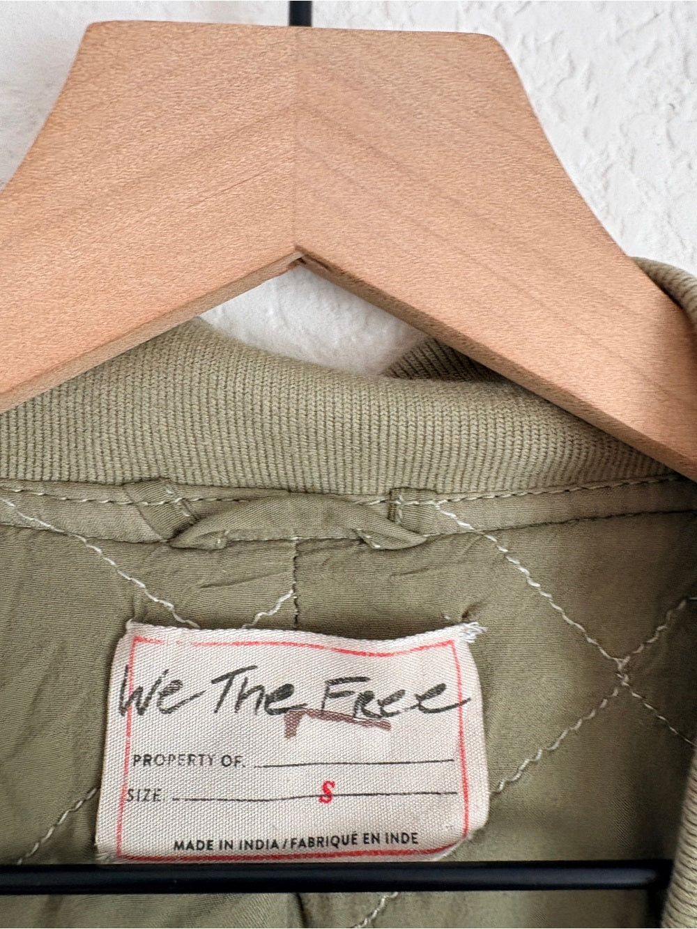 Free People Karma Olive Green Bomber Jacket (S)