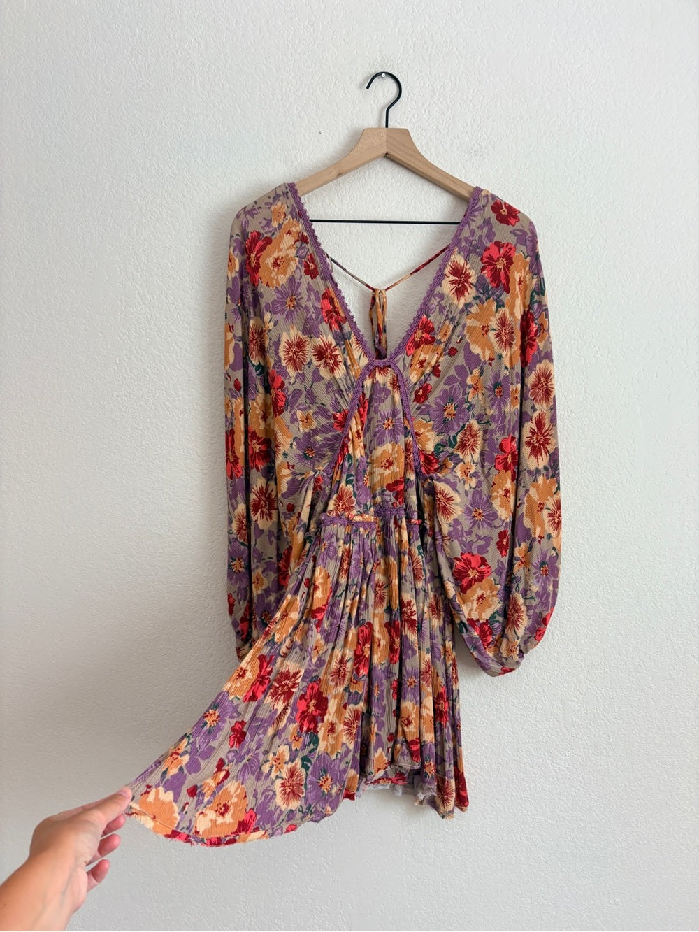 Free People Sweet Dreams Printed Mini Dress (M)