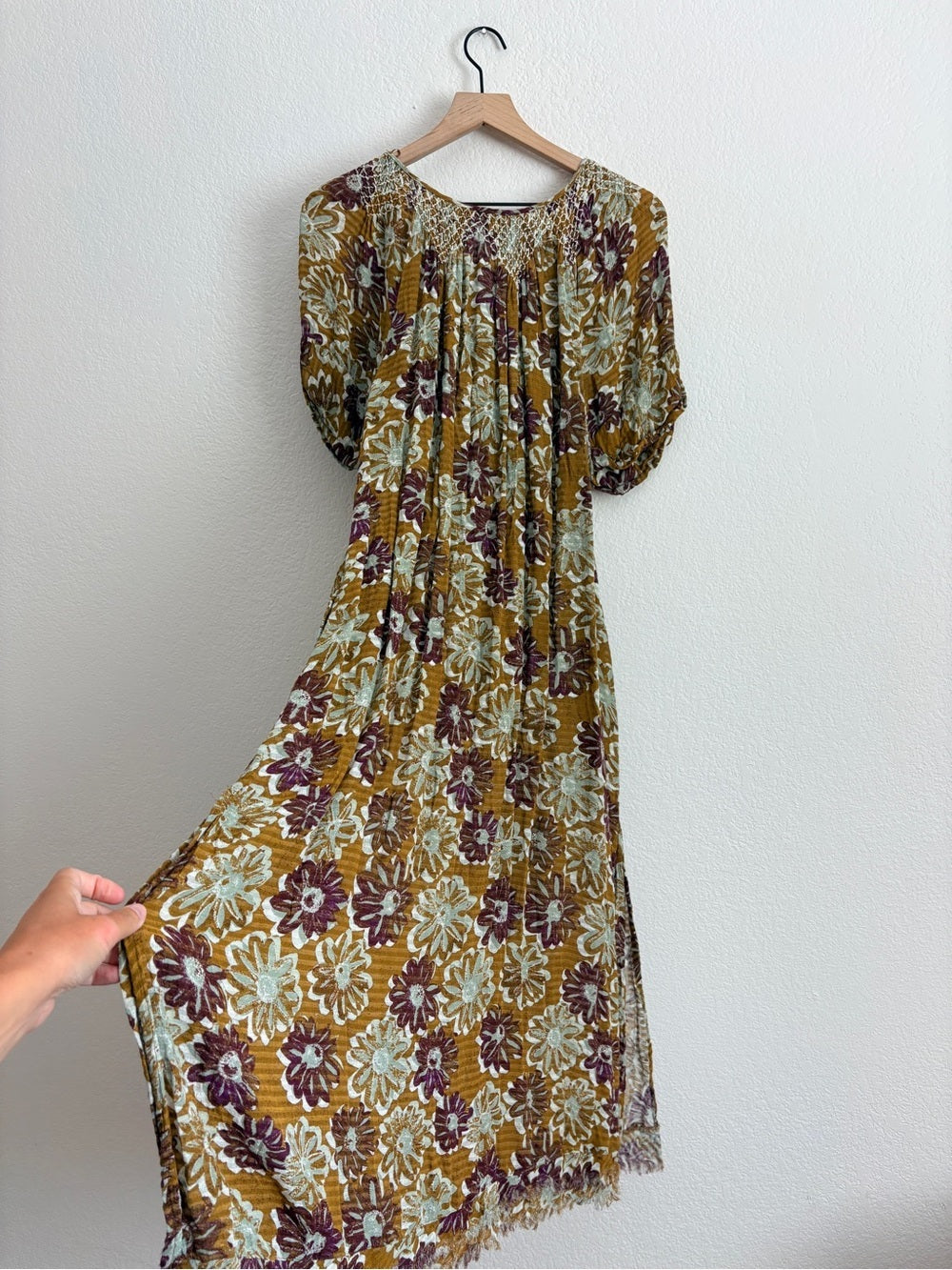 Free People Casting Shadows Midi Dress (M)