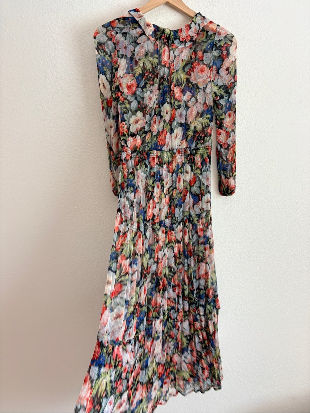 Anthropologie The Marais Printed Chiffon Maxi Dress (XS)
